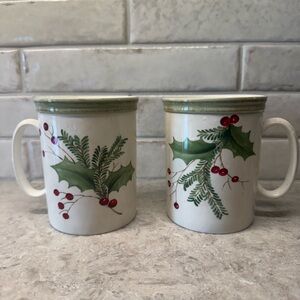 Lenox Holiday Berry Mug Set